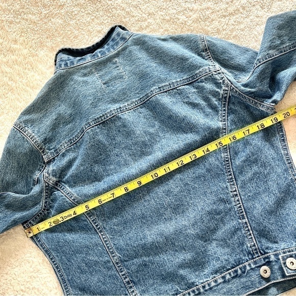 FADED GLORY Woman's Denim Medium Wash Button Down Jacket Size S - Picture 9 of 11